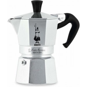 Bialetti Moka Express Percolator - Klein - 2 Kops - Zilver