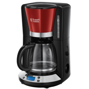 Russell Hobbs 24031-56 Colours Plus+ - Koffiezetapparaat met glazen kan - Rood