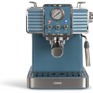 Livoo – Retro Espressomachine – kleur petrol