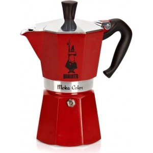 Bialetti Espressomaker - Moka Express - 6 kops - rood