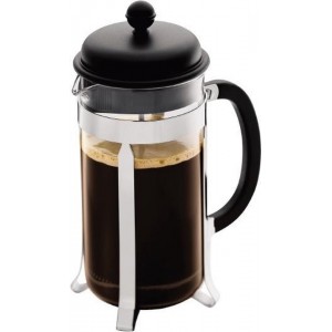 Bodum Caffettiera French Press Cafetière met Plastic Deksel - 1.0 l - 8 kops