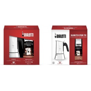 Bialetti Venus - met gratis koffie - roestvrijstaal - zilver- 6 kops