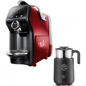 Lavazza A Modo Mio Magia LM6000 AEG - Rood met losse melkopschuimer