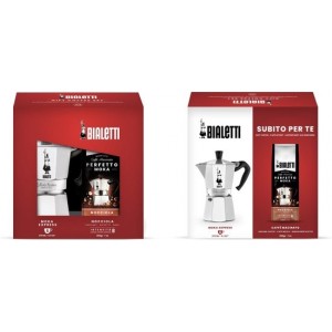 Bialetti Moka Express - met gratis koffie - aluminium - zilver - 6 kops