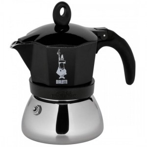 Bialetti Espressomaker - Moka Inductie - 3 kops -zwart