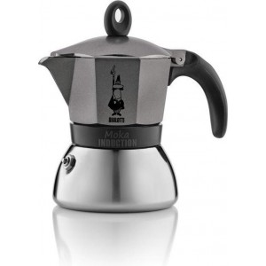 Bialetti Moka inductie 6T anthraciet