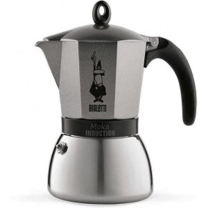 Bialetti Espresso Maker Moka Induction Antraciet 9 Kops