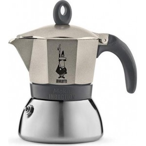 Bialetti Moka inductie 3T grijs