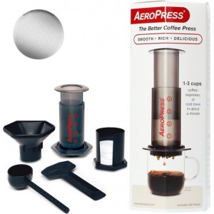 Aeropress Coffee Maker + IMS E&B LAB koffiefilter 200 micron RVS