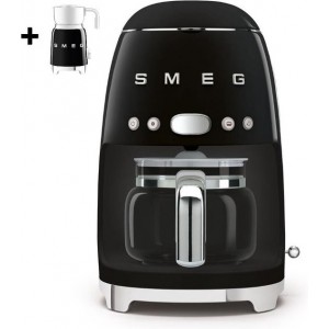 SMEG DCF02BLEU filter koffiezetapparaat / espressomachine + SMEG melkopschuimer MFF01BLEU T.W.V. 169,99