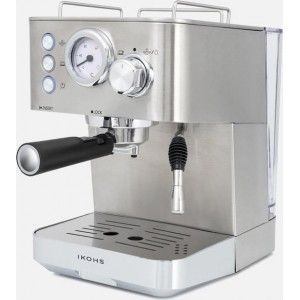 IKOHS Espressomachine - Zilver - Geschikt voor Espresso, Latte Macchiato & Cappuccino