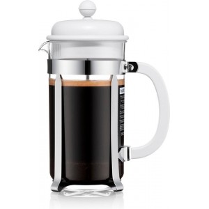 Bodum Caffettiera French Press Cafetière, Kunststof BPA-vrij - 1 l - 8 kops - Schaduw