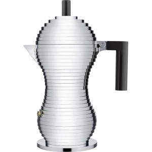 Alessi Pulcina Percolator, 6 kops zwart