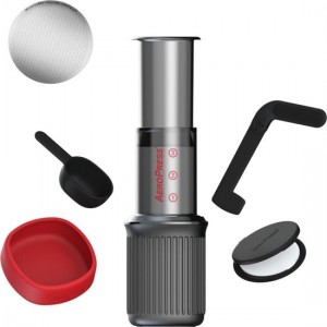 Aeropress GO Coffee Maker + IMS E&B LAB koffiefilter 200 micron RVS