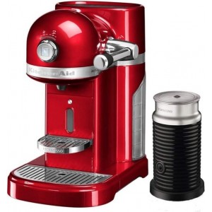 Nespresso KitchenAid met melkopschuimer - Appelrood