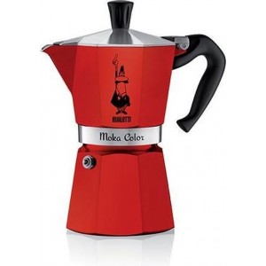 Bialetti Moka Express Rood - 300ml - 6 kops