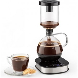 Coffee Maker 360° basis LC-display 500W glas