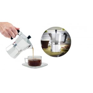 6 Kops Percolator - Koffie Perculator - Italiaanse Koffiepot Coffeemaker - Espresso Maker Moka Pot - Aluminium