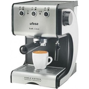 Express Handleiding Koffiemachine UFESA CE7141 1,5 L 15 bar 1050W Zwart Ziverachtig Roestvrij staal