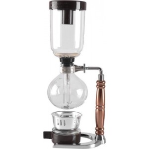 Syphon Coffee Maker, Japanse style Siphon koffiezet apparaat , Slow Koffie Zilver