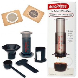 Aeropress Coffee Maker + IMS E&B LAB koffie filter 150 micron RVS