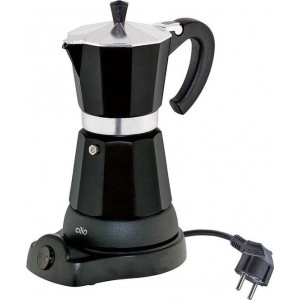 Elektrische espresso maker / percolator cilio 480 Watt - Zwart