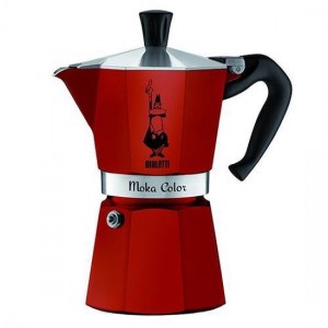 Bialetti Moka Express Rood - 200ml - 3 kops