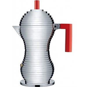 Alessi Pulcina Percolator, 3 kops rood