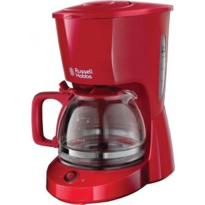 RUSSELL HOBBS 22611-56 - Koffiezetapparaat met texturen - 10 kopjes - 975 W - Rood