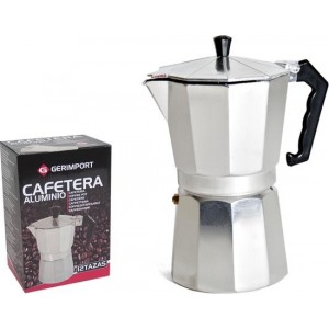 Percolator Express - Espressomaker - 12 kops - 600ml - Groot - Zilver - Espresso op vuur