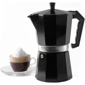 Espresso Maker 9 Kops Aluminium-Zwart