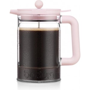 Bodum Bean Cafetière voor ijskoffie - Kunststof BPA-vrij - 1.5 l - 12 kops - Aardbei