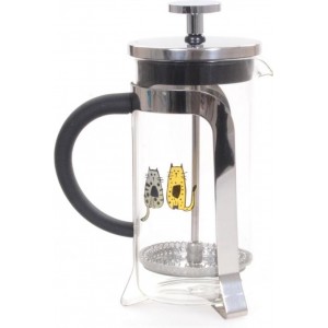 BiggDesign Cats - French Press 350ml - Cafetiere RVS - French Press Koffiemaker