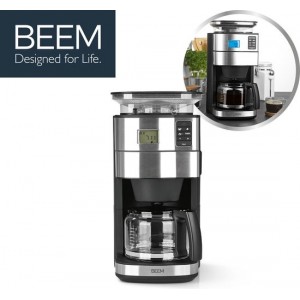 BEEM Fresh Aroma-PERFECT II - Glas, Koffiezetapparaat voor bonen en filterkoffie – met glazen koffiepot, koffieapparaat