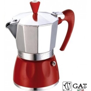 G.A.T. Italia Delizia Rood Percolator 3 kops