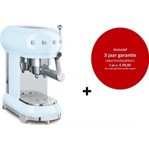 Smeg -  ECF01PBEU MkIII - Espressomachine - Pastelblauw - met drie jaar garantie!