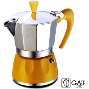 G.A.T. Italia Delizia Geel Percolator 3 kops