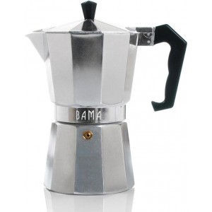 Bama Espresso Maker Doppio 12 Kops - Zilver