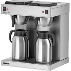 Dubbele koffiemachine ''Contessa Duo'' | 2 Liter | RVS