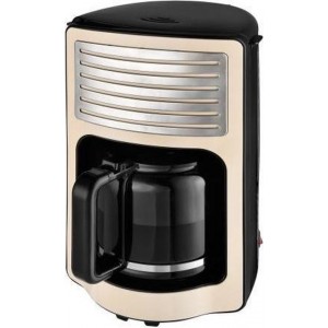 Efbe-Schott CM2500 Retro Koffiezetapparaat 1000W 1.8L Crème/Chroom/RVS