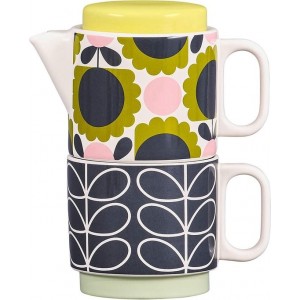 Orla Kiely Theepot Sunflower Met Mok 400/350 Ml 2-delig