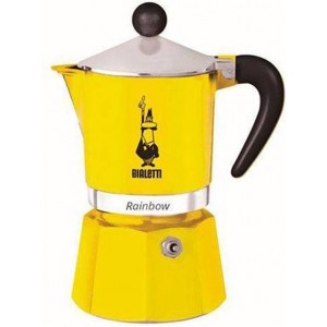 Bialetti Rainbow Geel Percolator 200ml – 3 kops