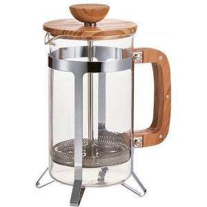 Hario Cafe Press Wood Olijfhout - 4 Kops - 600ml