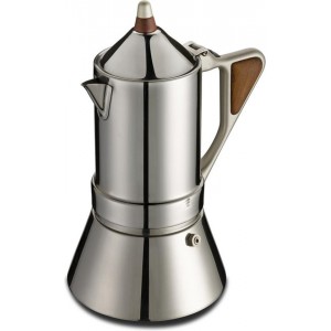 G.A.T. Italia Regina Percolator RVS 6 kops - ook voor Inductie