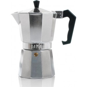 Bama Espresso Maker Doppio 6 Kops - Zilver