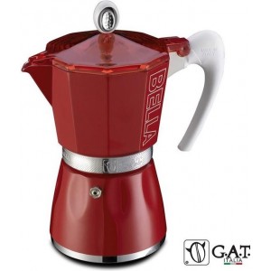 G.A.T. Italia Bella Rood Percolator 6 kops