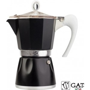 G.A.T. Italia Bella Zwart Percolator 3 kops