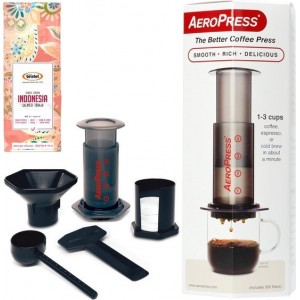 Aeropress Coffee Maker + Bristot Indonesia Sulawesi Toraja single origin koffiebonen