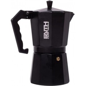 Koffiezetter -Faith Coffee Cup - Percolator - Design Zwart