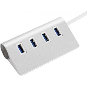 4 Ports Aluminium USB 3.0 High Speed Hub